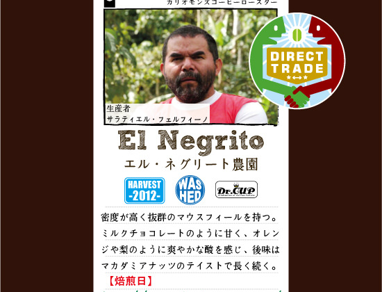 エル・ネグリート農園が完売となりました！